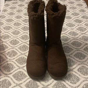 SO Brown Ankle Boots with Fur Lining